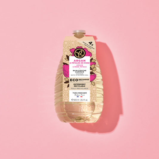 Eco-Refill gel za prhanje argan & cvetovi vrtnic