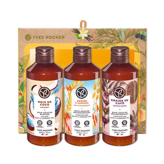 Set 3-eh kremastih gelov za prhanje