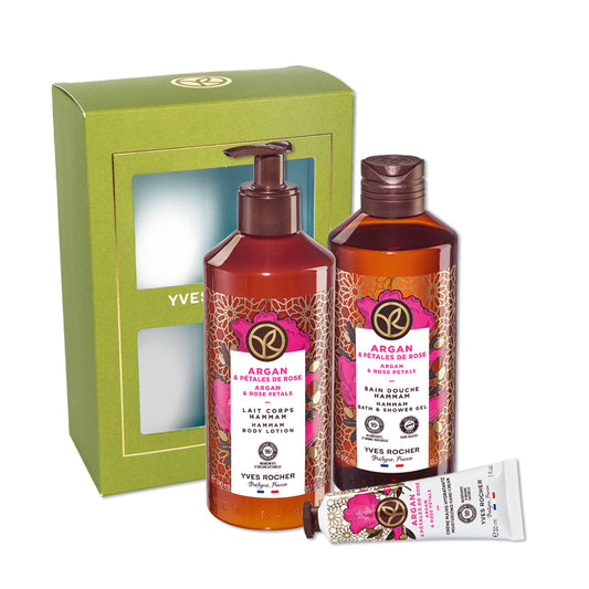 Argan & cvetovi vrtnic set