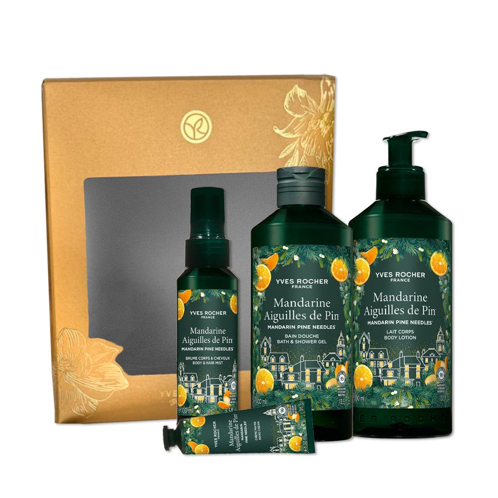 Dišeči praznični set Mandarina & borove iglice