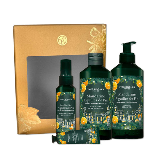 Dišeči praznični set Mandarina & borove iglice