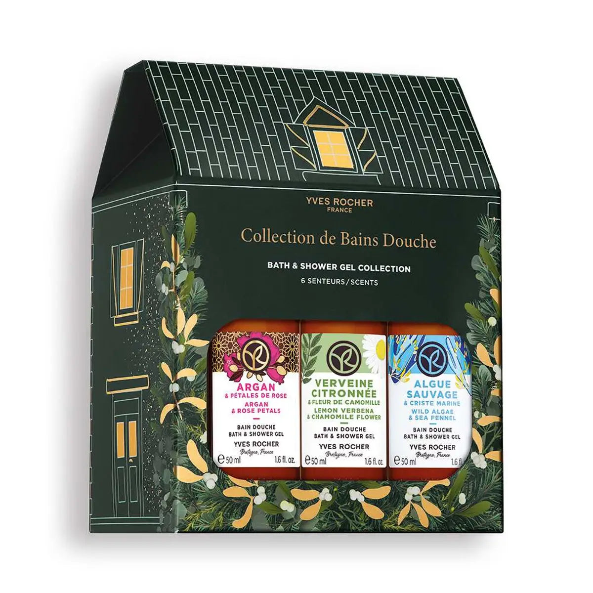 Praznični komplet s 6-imi geli za prhanje