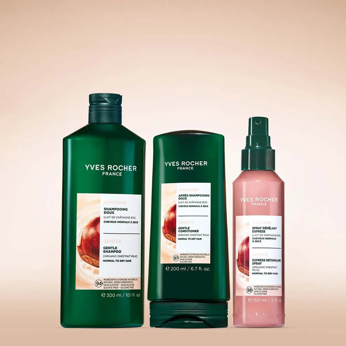 Nežen hranljiv šampon za lase